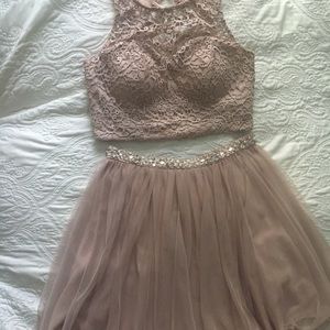 Blush Pink Homecoming Dress